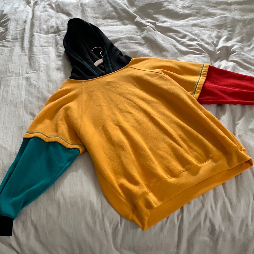 Retro Colorblock Hoodie - Hip Hop Brand